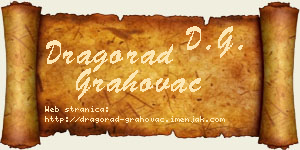 Dragorad Grahovac vizit kartica